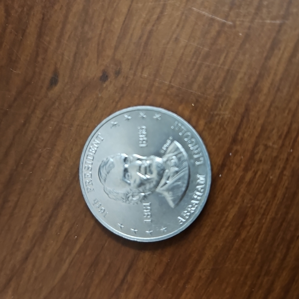 1968 Shell's Mr. President Game Coin Abraham 16th U.S. President Token (I-7)